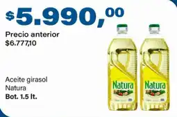 Supermercados Damesco Natura aceite girasol oferta