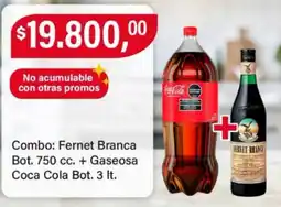 Supermercados Damesco Fernet branca gaseosa coca cola oferta