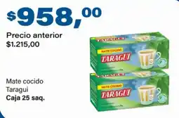 Supermercados Damesco Taragui mate cocido oferta