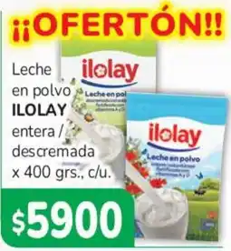 Beltrán Supermercados Ilolay leche en polvo entera / descremada oferta