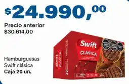Supermercados Damesco Swift hamburguesas clásica oferta