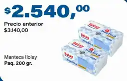 Supermercados Damesco Ilolay manteca oferta