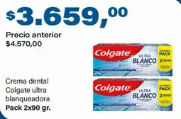 Supermercados Damesco Colgate crema dental ultra blanqueadora oferta
