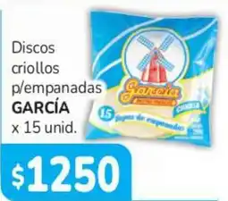 Beltrán Supermercados García discos criollos p/empanadas oferta