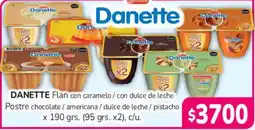 Beltrán Supermercados Danette flan con caramelo con dulce de leche postre chocolate americana dulce de leche pistacho oferta
