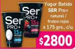 Beltrán Supermercados Ser yogur batido SER Pro+ natural / frutos rojos oferta