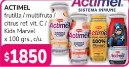 Beltrán Supermercados Actimel frutilla / multifruta / citrus ref. vit. c / kids marvel oferta