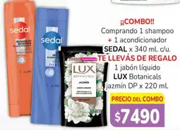 Beltrán Supermercados Sedal shampoo + acondicionador oferta