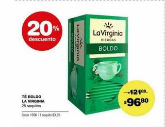Atomo Conviene Té Boldo La Virginia 20% Descuento oferta