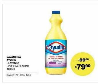 Atomo Conviene Lavandina Ayudin Lavanda Pureza Glaciar oferta