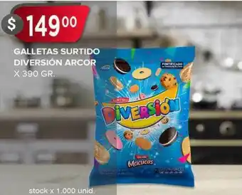 Supermercados Mayor Galletas Surtido Diversión Arcor oferta