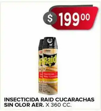 Supermercados Mayor Insecticida Raid Cucarachas Sin Olor Aer. oferta