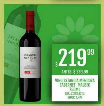 Supermercados Todo Vino Estancia Mendoza Cabernet-malbec oferta