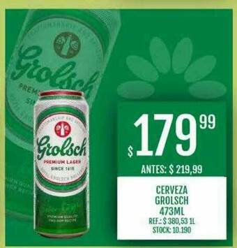 Supermercados Todo Cerveza Grolsch oferta