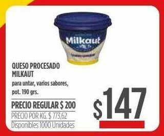 Supermercados Vea Queso Procesado Milkaut oferta