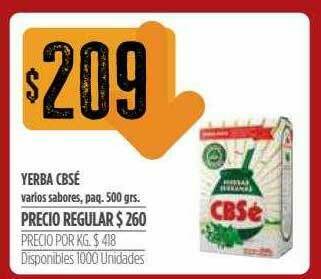 Supermercados Vea Yerba Cbsé oferta