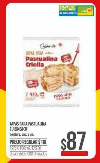 Supermercados Vea Tapas Para Pascualina Cuisine&co oferta