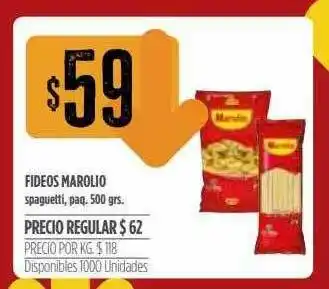 Supermercados Vea Fideos Marolio oferta