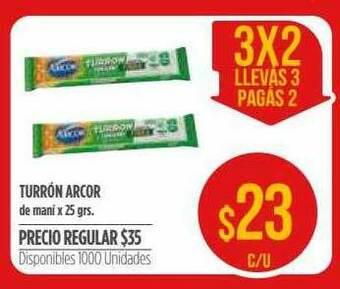Supermercados Vea Turrón Arcor oferta
