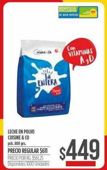 Supermercados Vea Leche En Polvo Cuisine & Co oferta