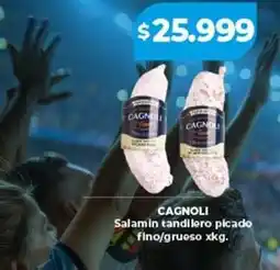 Supermayorista Vital Cagnoli - salami tandilero picado fino/grueso oferta