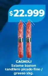 Supermayorista Vital Cagnoli - salame baston tandilero picado fino / grueso xkg oferta