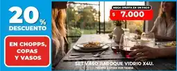 Supermayorista Vital Set vaso baroque vidrio x4u oferta