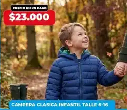Supermayorista Vital Campera clasica infantil oferta