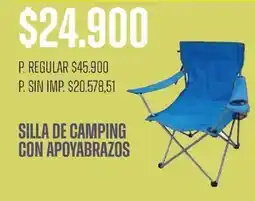 Supermercados Vea Silla de camping con apoyabrazos oferta