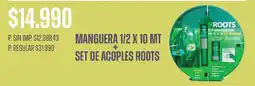 Supermercados Vea Manguera 1/2 x 10 mt + set de acoplés oferta
