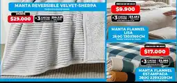 Supermayorista Vital Manta reversible velvet-sherpa oferta