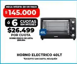 Supermayorista Vital 66 - horno electrico 40lt oferta