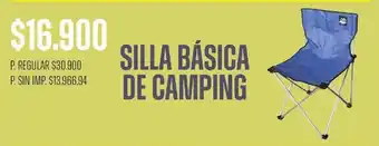 Supermercados Vea Silla básica de camping oferta