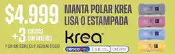 Supermercados Vea Krea manta polar lisa o estampada oferta