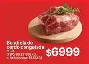 Supermercados Vea Bondiola de cerdo congelada oferta