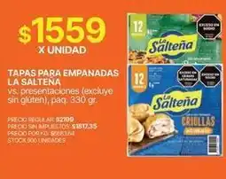 Supermercados Vea La salteña - tapas para empanadas oferta