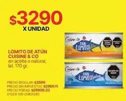 Supermercados Vea Lomito de atún oferta