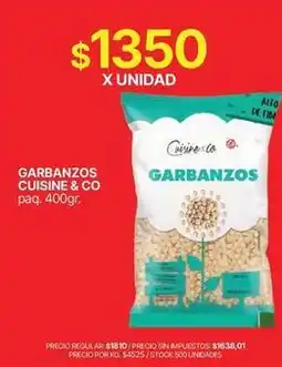 Supermercados Vea Garbanzos oferta