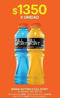 Supermercados Vea Bebida isotónica full sport oferta