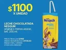 Supermercados Vea Nesquik - leche chocolatada oferta