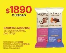 Supermercados Vea 1890 - barrita laddu bar oferta