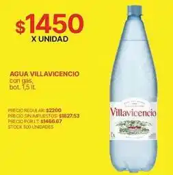 Supermercados Vea Villavicencio - agua oferta