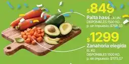 Supermercados Vea Paltas hass, zanahoria elegida oferta