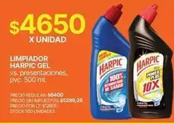 Supermercados Vea Harpic - limpiador harpic gel oferta