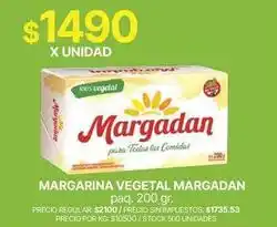 Supermercados Vea Margadan - margarina vegetal oferta