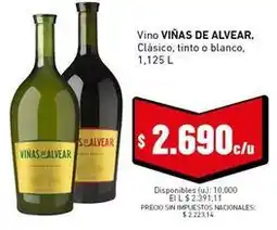 Cooperativa Obrera Viñas de alvear - vino clásico, tinto o blanco oferta