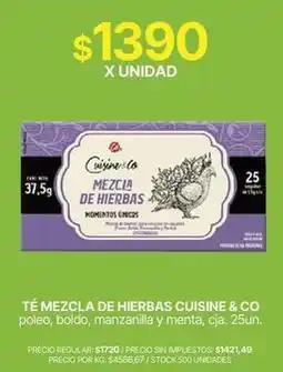 Supermercados Vea Té mezcla de hierbas oferta