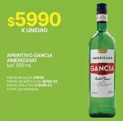 Supermercados Vea Gancia - aperitivo americano oferta