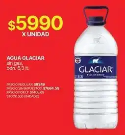 Supermercados Vea Glaciar - agua glaciar oferta