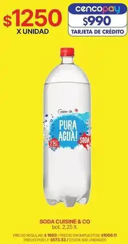 Supermercados Vea Pura agua! soda oferta